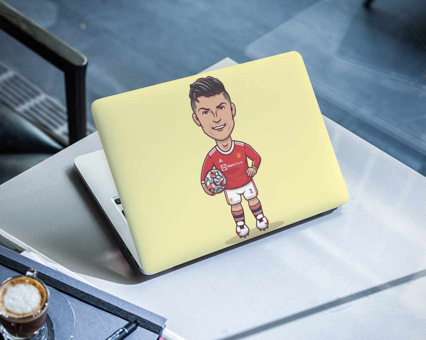 Comic Ronaldo Laptop skin