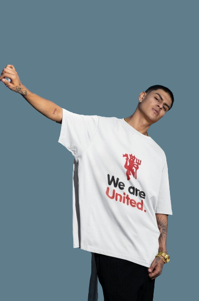We are untd(white) Oversized T-shirt-240gsm