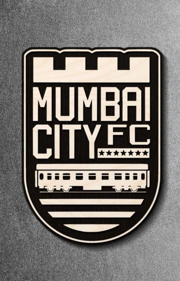 Mumbai City Wooden Crest
