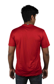 HOJ  Men's Dri-fit Round Neck T-Shirts- Red