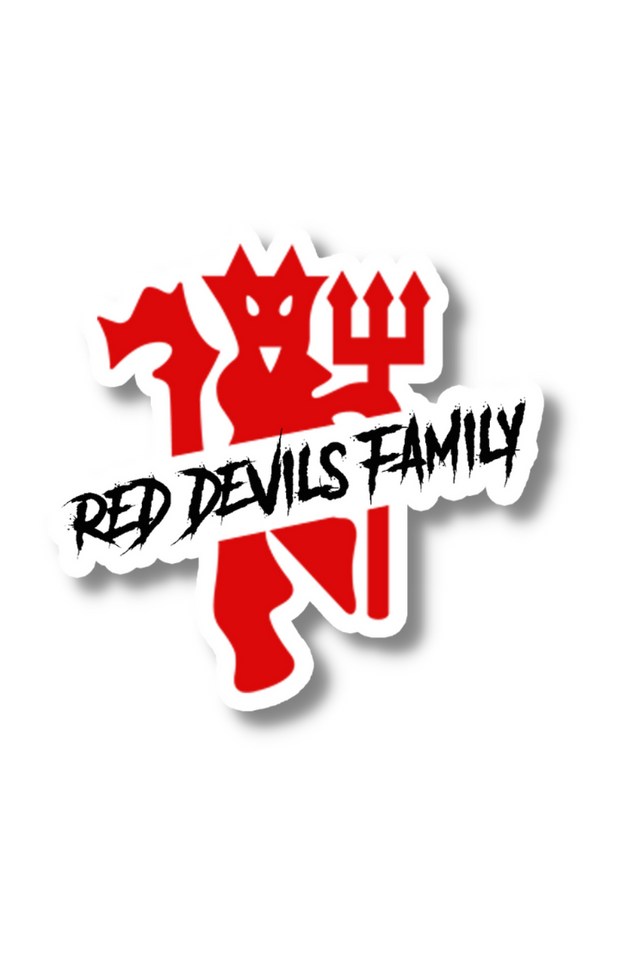 Red Devil Family Sticker
