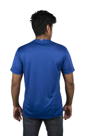 HOJ  Men's Dri-fit Round Neck T-Shirts- Royal Blue