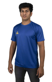 HOJ  Men's Dri-fit Round Neck T-Shirts- Royal Blue